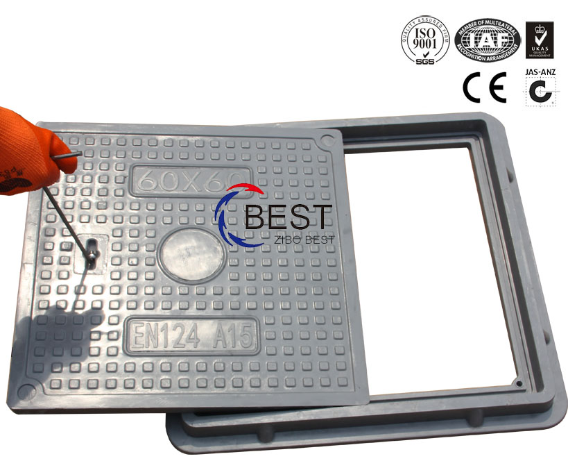 SMC,方形井蓋,500*500*30mm,荷載A15,B125